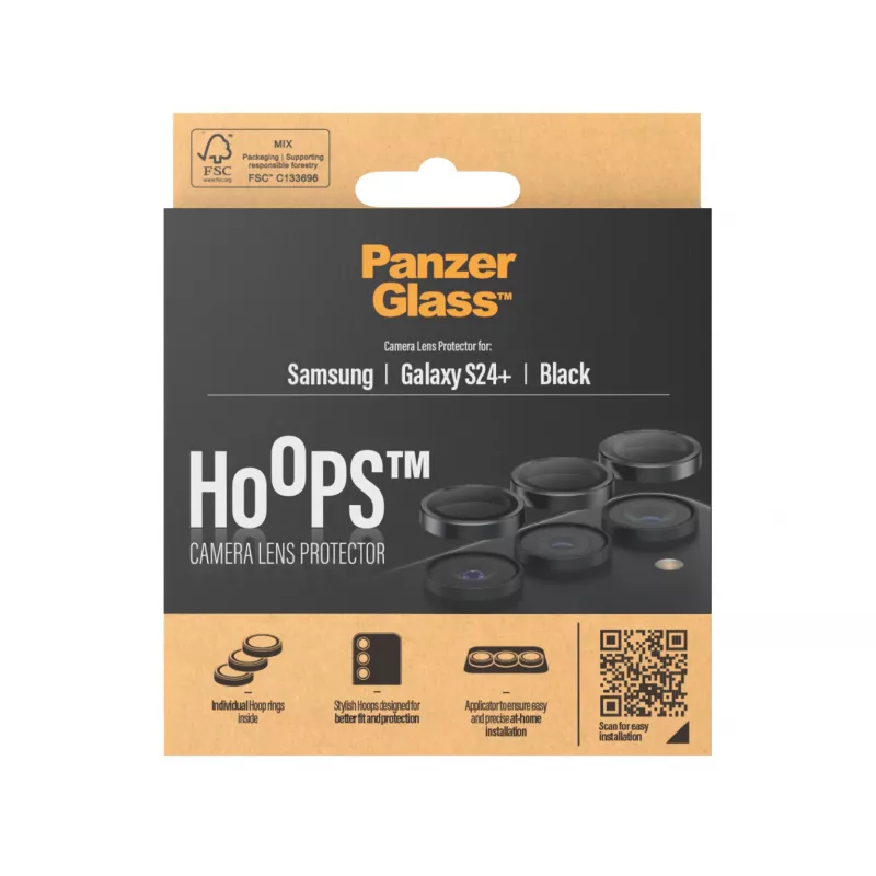 Προστασία κάμερας PanzerGlass Hoops Samsung Galaxy S24 Plus μαύρο