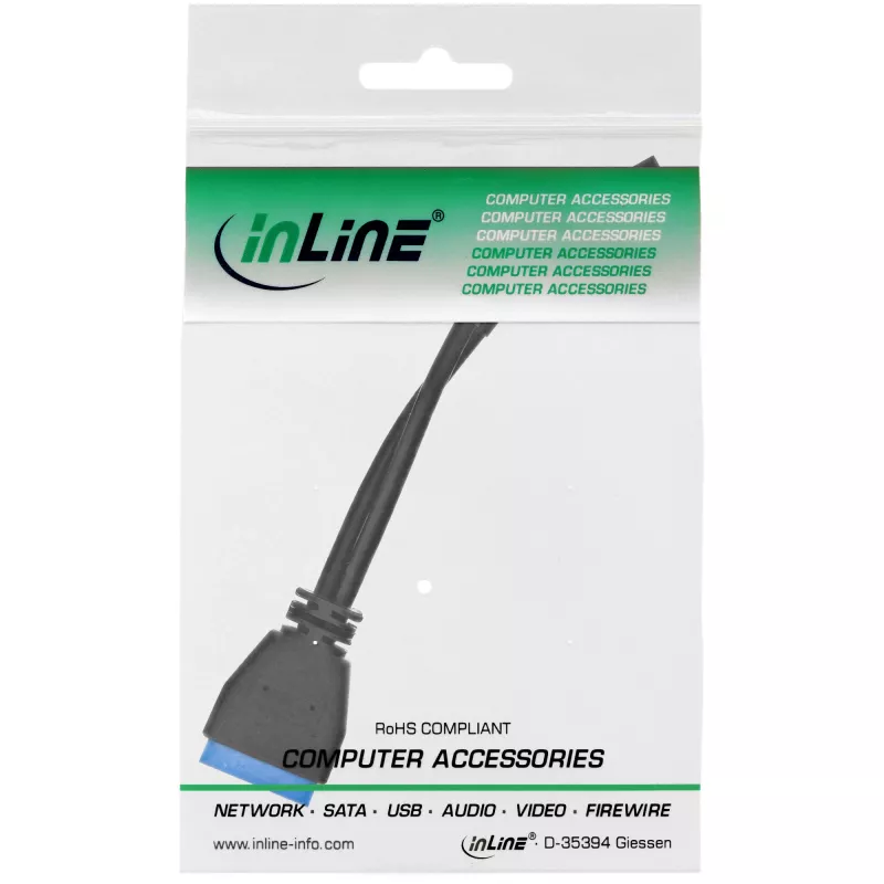 InLine USB 2.0 σε 3.0 εσωτερικό USB 2.0 header / USB 3.0 εσωτερικό, 0,30 m