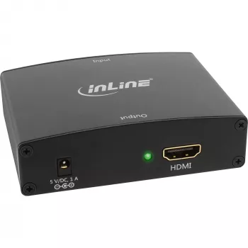 InLine μετατροπέας VGA + ήχου σε HDMI είσοδος VGA και Cinch-audio έξοδος HDMI