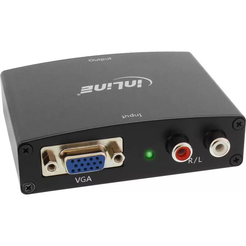 InLine μετατροπέας VGA + ήχου σε HDMI είσοδος VGA και Cinch-audio έξοδος HDMI