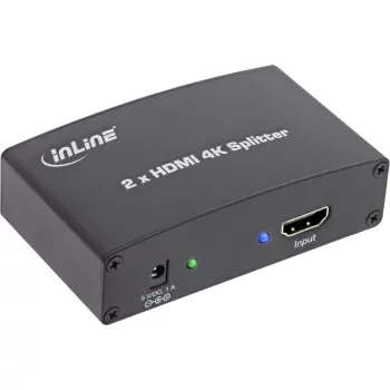 InLine διαχωριστής/διανομέας HDMI, 2 θέσεων, συμβατός με 4K2K