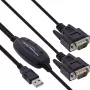 InLine καλώδιο προσαρμογέα USB 2.0 σε 2x σειριακό USB Type-A σε 2x 9 Pin Sub-D βύσμα 1,5 m