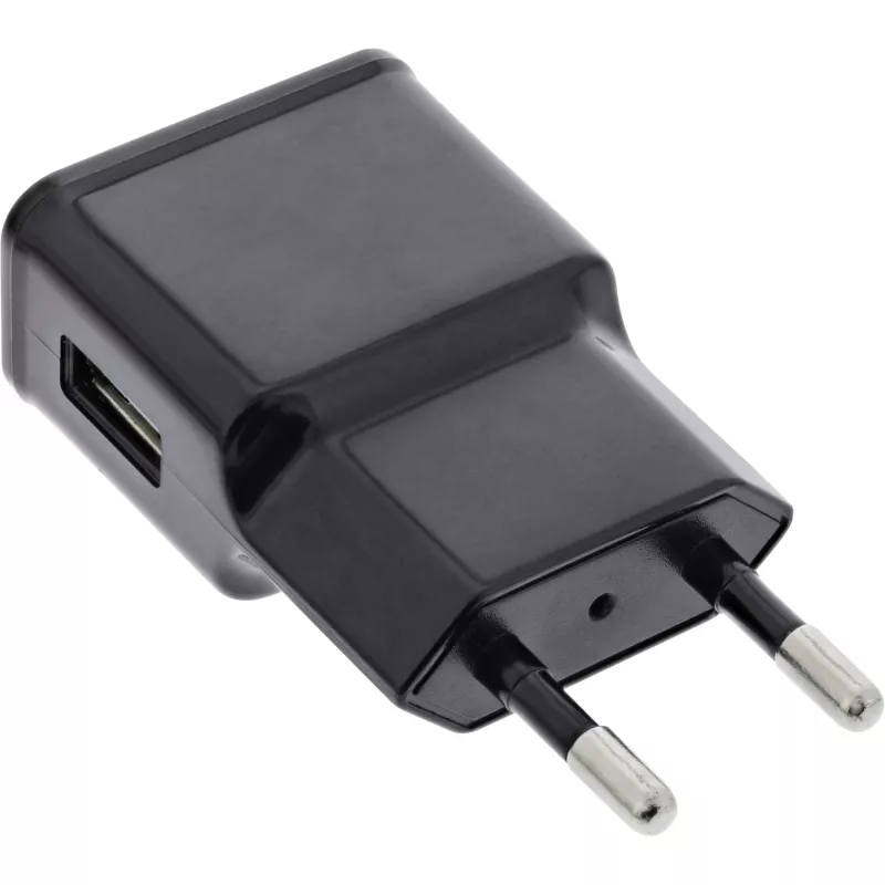 Τροφοδοτικό USB Single InLine 31504S 100-240V σε 5V/1,2A μαύρο