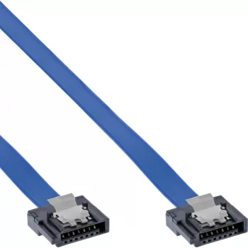 InLine Καλώδιο SATA 6Gb/s μικρού βύσματος 0,3m με κλειδώματα