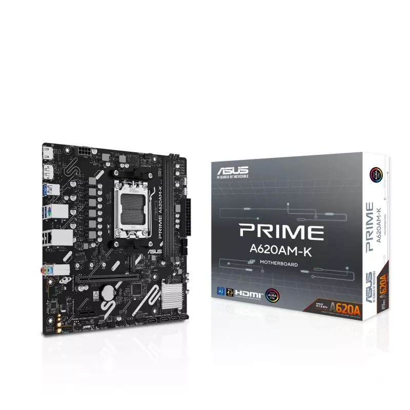 Μητρική ASUS PRIME A620AM-K Socket AM5 microATX DDR5, 2 DIMM, max 128 GB, chipset A620A