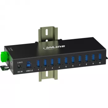 InLine 35396C Hub διασύνδεσης USB 3.2 Gen 1 (3.1 Gen 1) Type-B 5000 Mbit/s Μαύρο