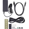 InLine 35396C βιομηχανικό hub USB 3.2 Gen 1 10 θυρών, 10x USB-A 5 Gb/s, USB-B, αλουμίνιο, ράγα DIN, με τροφοδοτικό, μαύρο