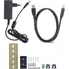 InLine 35396A βιομηχανικό hub USB 3.2 Gen 1 4 θυρών, 4x USB-A 5 Gb/s, USB-B, αλουμίνιο, ράγα DIN, με τροφοδοτικό, μαύρο