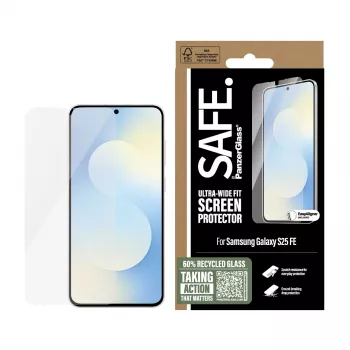 PanzerGlass SAFE. by ® Προστασία Οθόνης Samsung Galaxy S25 FE 5G | Ultra-Wide Fit με EasyAligner
