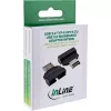 InLine 33446T Προσαρμογέας καλωδίου USB Type-E Key A, 20-πολικό USB 3.0 Header, 19-πολικό Μαύρο