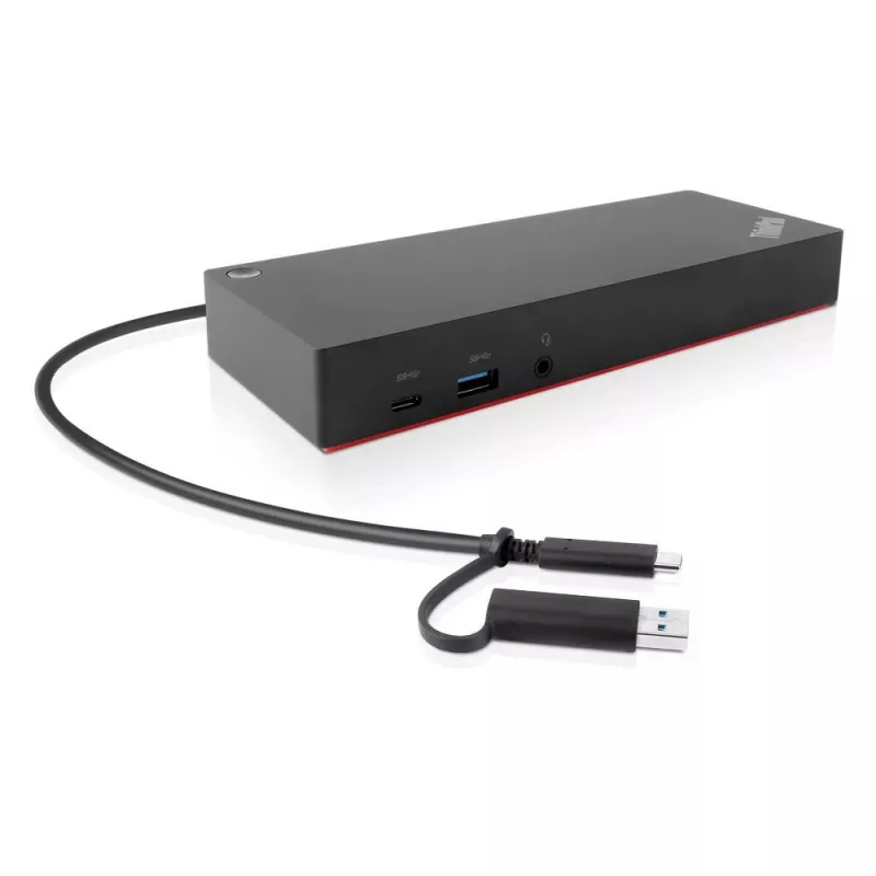 Lenovo 40AF0135US σταθμός σύνδεσης ThinkPad Hybrid USB-C με USB-A, 2x HDMI, 2x DP, 1GbE, 135 W, ΗΠΑ