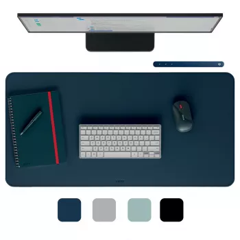 Επιφάνεια γραφείου LEITZ Large Desk Mat, PVC, Σκούρο Μπλε, 400 x 800 x 2 mm