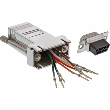 InLine Προσαρμογέας 9 Pin Sub-D βύσμα αρσενικό RJ45 υποδοχή θηλυκή μεταλλικός 68889M