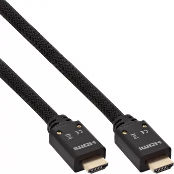 InLine Ενεργό καλώδιο HDMI, HDMI-High Speed με Ethernet, Α/Α, πλέγμα νάιλον, 15m