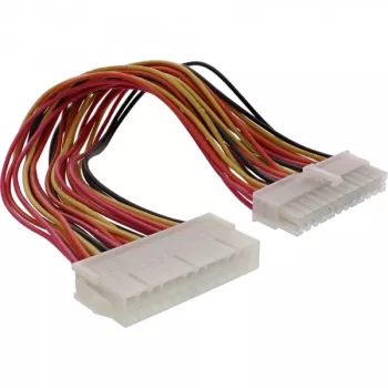 InLine Καλώδιο μητρικής ATX 24-pin βύσμα αρσενικό / υποδοχή θηλυκή 0,45 m
