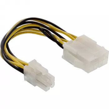 InLine Προσαρμογέας τροφοδοτικού μητρικής ATX 2.0/EPS 8pin / 12V ATX1.3 4pin 0,15m