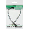 InLine Επέκταση καλωδίου ανεμιστήρα 4pin Molex αρσενικό/θηλυκό 0,70m