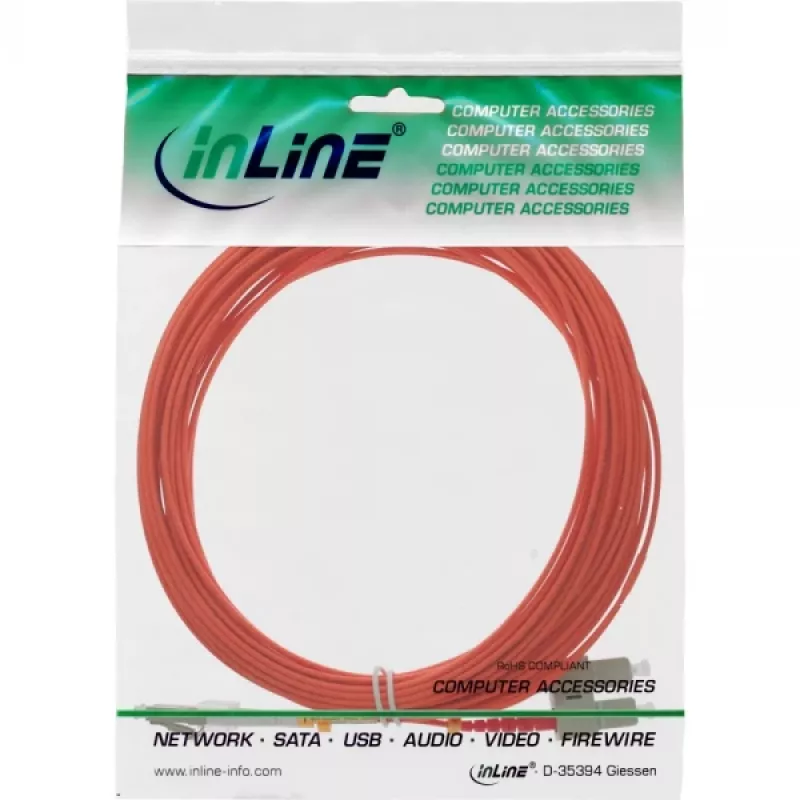 Καλώδιο οπτικών ινών duplex LC/SC InLine 88638 50/125µm OM2 25m