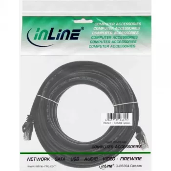 Καλώδιο patch InLine F/UTP Cat.5e μαύρο 7m