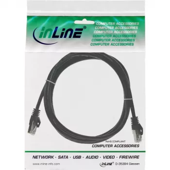 Καλώδιο patch InLine F/UTP Cat.5e μαύρο 5 m