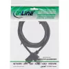 InLine Καλώδιο High Speed HDMI με Ethernet, AM/DM, εξαιρετικά επίπεδο, μαύρο/χρυσό, 1,8 m