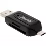InLine OTG Διπλός αναγνώστης καρτών για SD και microSD 66779