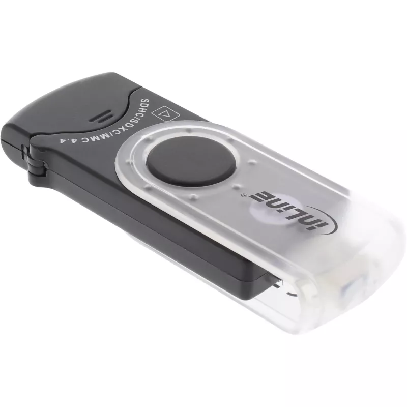 InLine USB 3.0 Φορητός αναγνώστης καρτών με 2 υποδοχές για SD SDHC SDXC microSD
