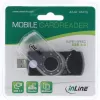 InLine USB 3.0 Φορητός αναγνώστης καρτών με 2 υποδοχές για SD SDHC SDXC microSD