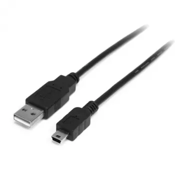 StarTech.com Καλώδιο 0,5 m Mini-USB 2.0 – A σε Mini-B – M/M, 0,5 m, USB A, Mini-USB B, USB 2.0, αρσενικό/αρσενικό, Μαύρο
