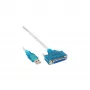 Καλώδιο εκτυπωτή USB InLine 33397I 1,8 m αρσενικό Type-A σε θηλυκό DB25