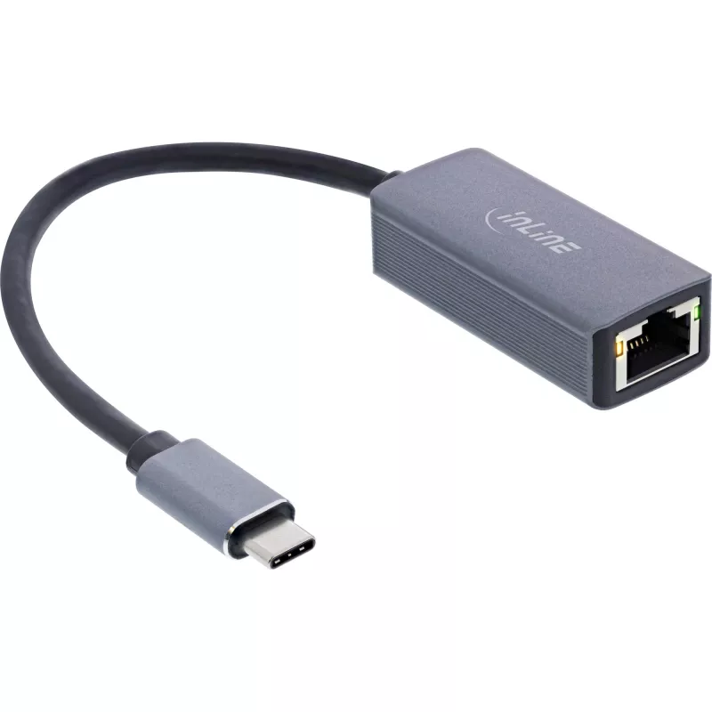InLine Καλώδιο προσαρμογέα δικτύου USB 3.2 σε 2.5G Ethernet, USB-C σε RJ45
