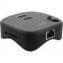 InLine Πολυπροσαρμογέας USB 3.0, 2xUSB-A, RJ45, αναγνώστης καρτών SD/MicroSD, μαύρο