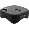 InLine Πολυπροσαρμογέας USB 3.0, 2xUSB-A, RJ45, αναγνώστης καρτών SD/MicroSD, μαύρο