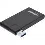 InLine Περιστρεφόμενο hub USB 3.0, 4 θύρες, μαύρο