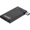 InLine Περιστρεφόμενο hub USB 3.0, 4 θύρες, μαύρο