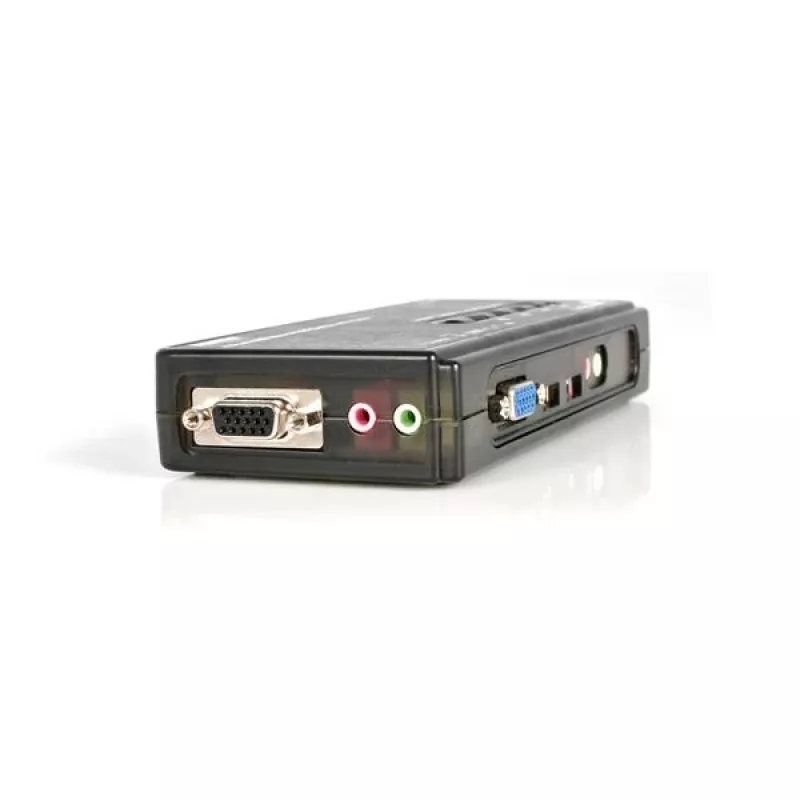 StarTech.com Κιτ διακόπτη KVM USB 4 θυρών μαύρο με καλώδια και ήχο