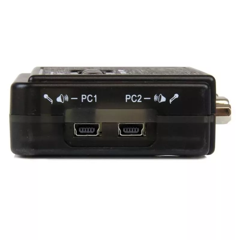 StarTech.com Κιτ διακόπτη KVM USB 2 θυρών μαύρο με ήχο και καλώδια