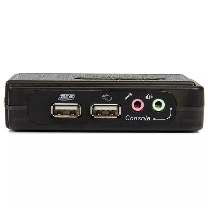 StarTech.com Κιτ διακόπτη KVM USB 2 θυρών μαύρο με ήχο και καλώδια