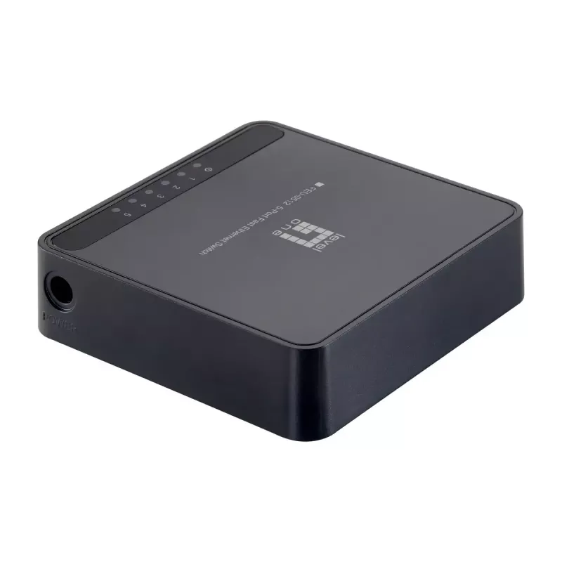 Διακόπτης δικτύου LevelOne FEU-0512 Fast Ethernet 10/100 Μαύρο