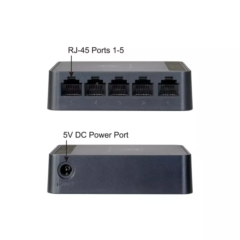 Διακόπτης δικτύου LevelOne FEU-0512 Fast Ethernet 10/100 Μαύρο