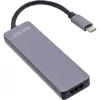InLine Multi-Hub USB 3.2 Gen.1, 2x USB-A, HDMI 4K/30Hz, αναγνώστης καρτών, αλουμίνιο, γκρι