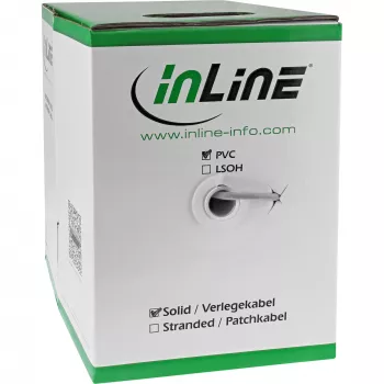 InLine Καλώδιο εγκατάστασης συμπαγές F/UTP Cat.5e AWG24 CCA PVC 100m