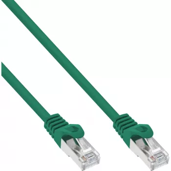 InLine Καλώδιο δικτύου SF/UTP Cat.5e πράσινο 1m