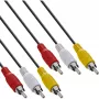 InLine Καλώδιο AV 3x RCA αρσενικό/αρσενικό 2m, 3 x RCA, 2 m, Μαύρο