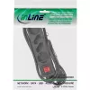 InLine Πολύπριζο, 4 θέσεων, 2x CEE7/3 + 2x Euro CEE 7/16, μαύρο, 5m