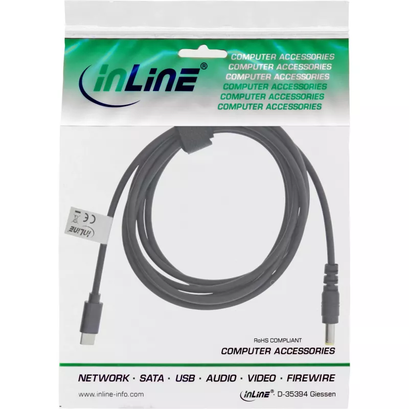 InLine Καλώδιο φόρτισης USB-C σε ASUS/Lenovo Notebook (στρογγυλό), 2m