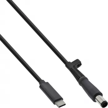 InLine Καλώδιο φόρτισης USB-C σε HP Notebook (στρογγυλό/μεγάλο), 2m
