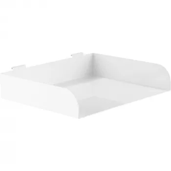 InLine Ράφι Slatwall μεγάλο λευκό χάλυβας 318 mm 250 mm 68 mm