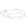 InLine 23182B Ράφι Slatwall, μεγάλο, ατσάλινο, 318 x 250 x 68 mm, έως 3 kg, λευκό