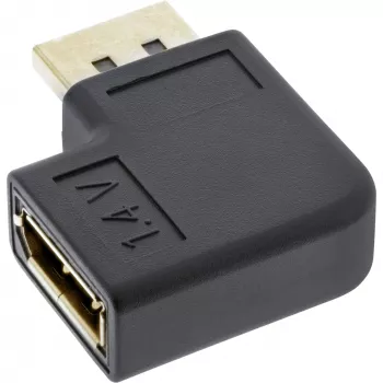 InLine Προσαρμογέας DisplayPort αρσενικό θηλυκό αριστερά γωνιακός 17199L